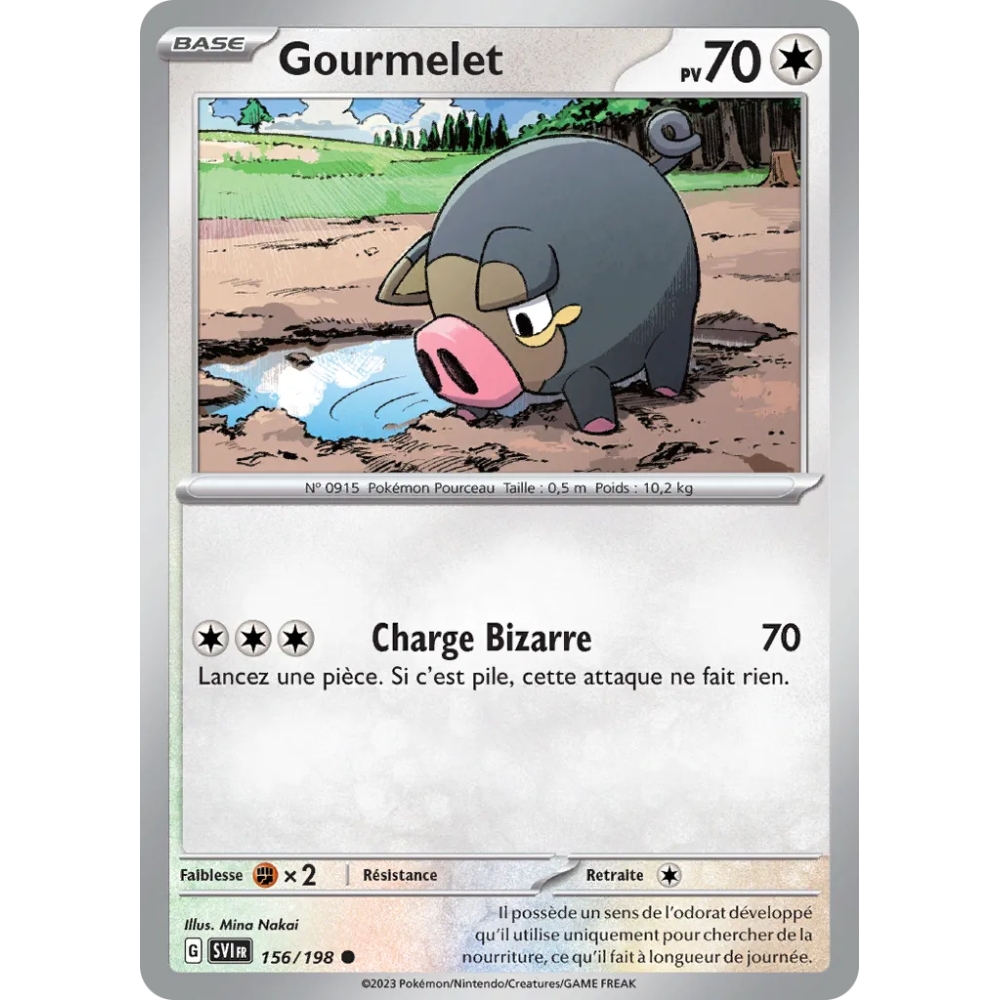Gourmelet - Commune (Brillante) de Pokémon Écarlate et Violet 156/198