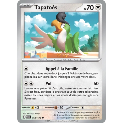 Tapatoès 162/198 (Brillante) Pokémon Écarlate et Violet