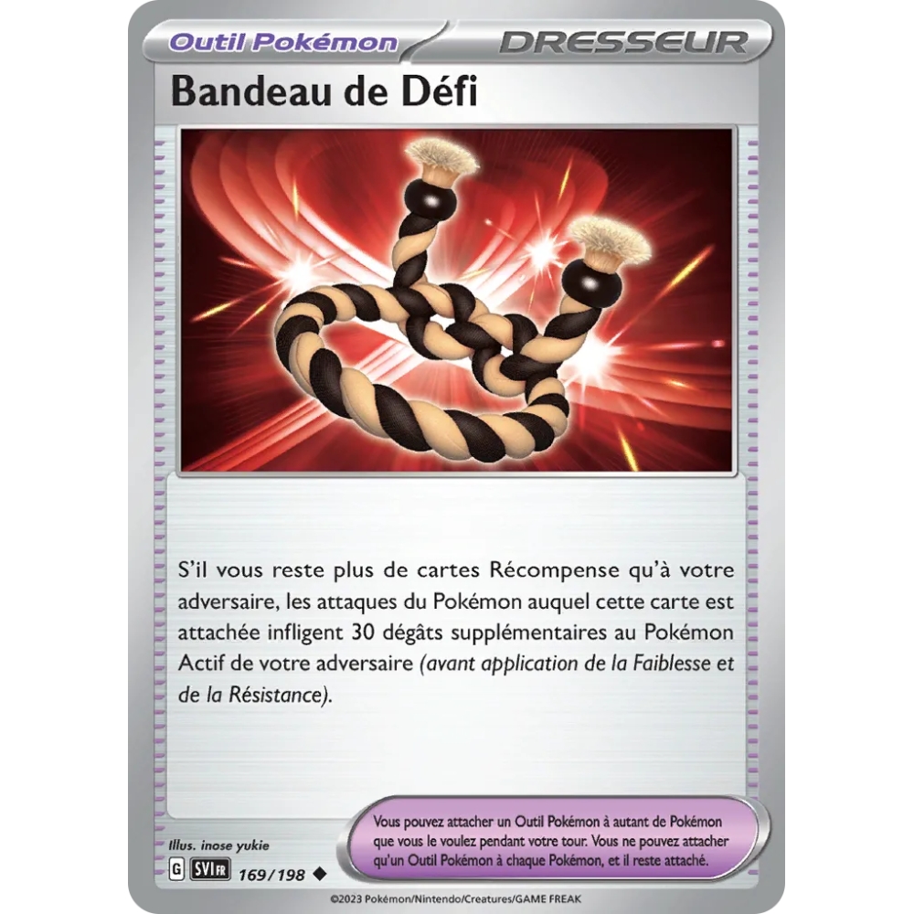 Bandeau de Défi (Brillante) de Pokémon Écarlate et Violet 169/198