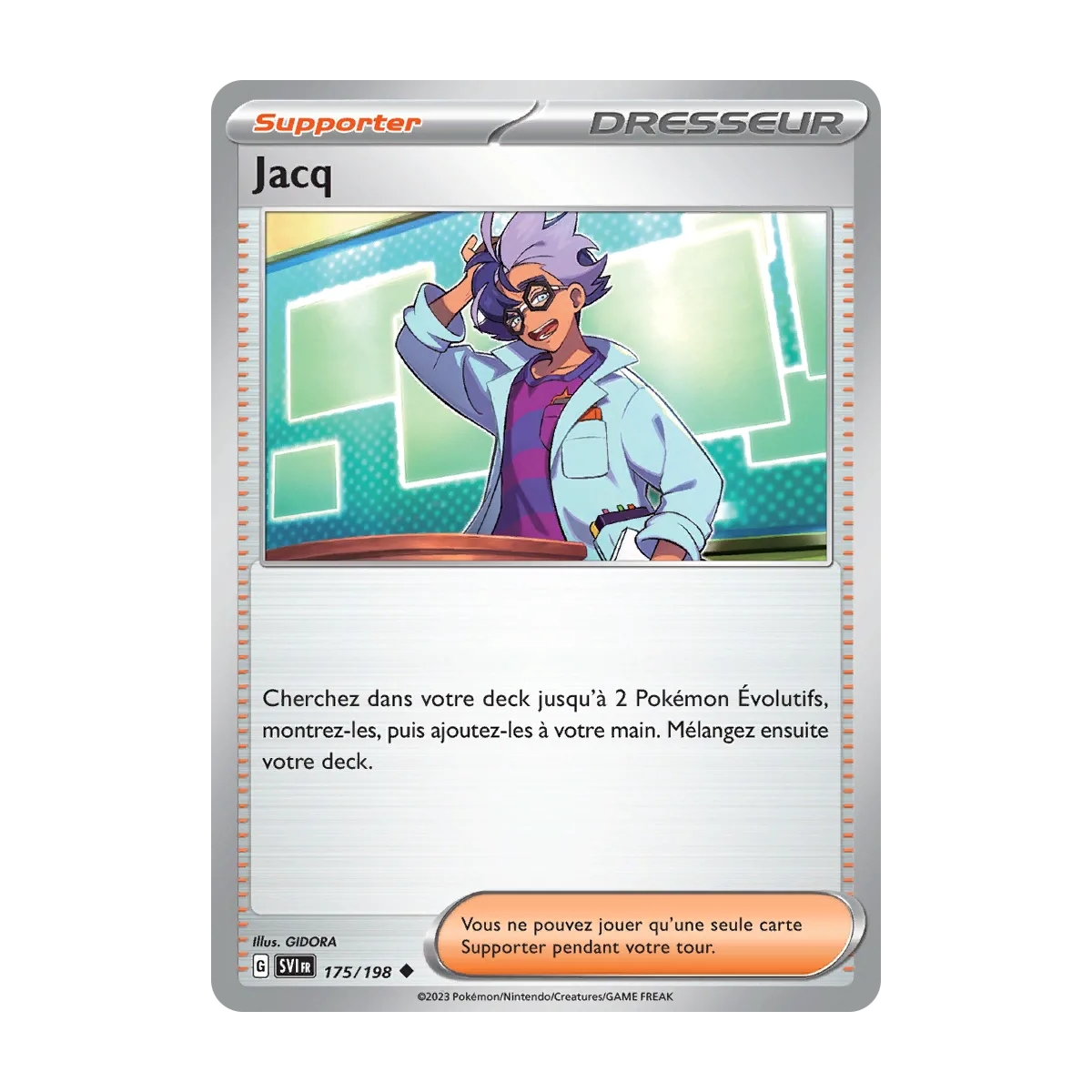 Carte Jacq - Peu commune (Brillante) de Pokémon Écarlate et Violet 175/198