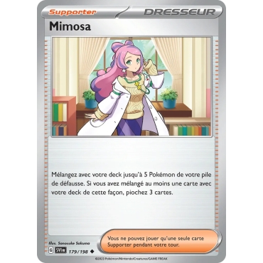 Carte Mimosa - Peu commune (Brillante) de Pokémon Écarlate et Violet 179/198