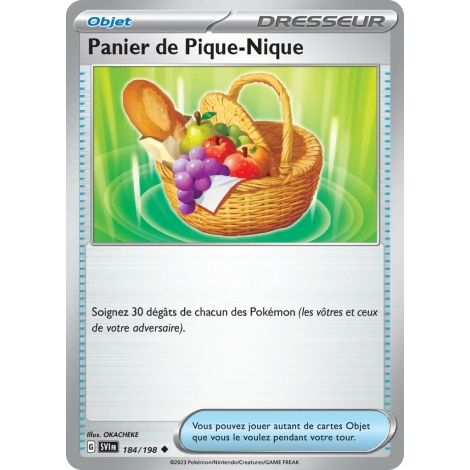 Panier de Pique-Nique 184/198 : Joyau Peu commune (Brillante) de l'extension Pokémon Écarlate et Violet