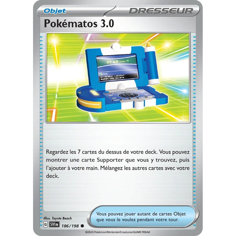 Pokématos 3.0 186/198 (Brillante) Pokémon Écarlate et Violet