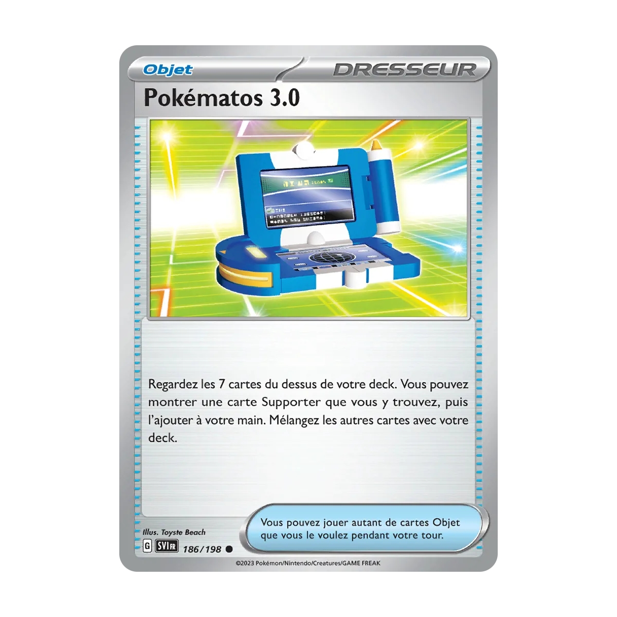 Pokématos 3.0 186/198 (Brillante) Pokémon Écarlate et Violet