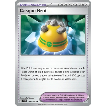 Carte Casque Brut - Peu commune (Brillante) de Pokémon Écarlate et Violet 193/198