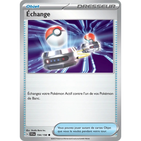 Échange 194/198 (Brillante) Pokémon Écarlate et Violet