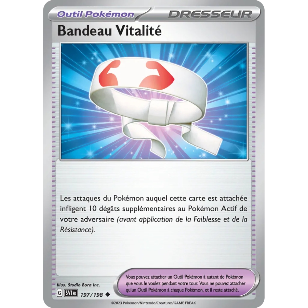 Bandeau Vitalité 197/198 (Brillante) Pokémon Écarlate et Violet