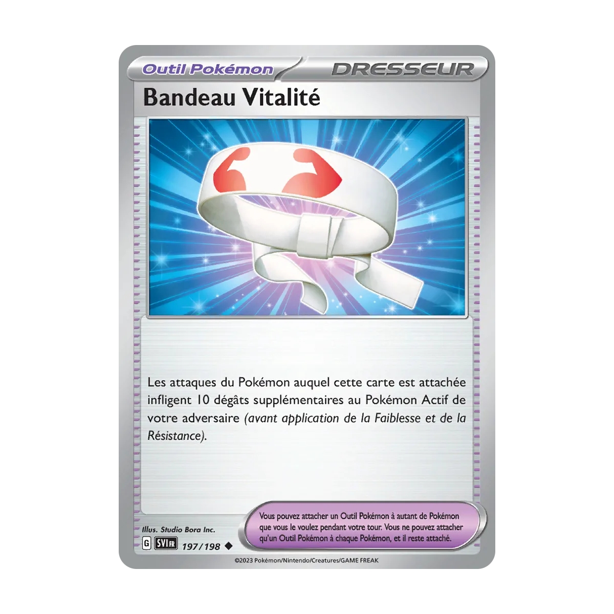 Bandeau Vitalité 197/198 (Brillante) Pokémon Écarlate et Violet