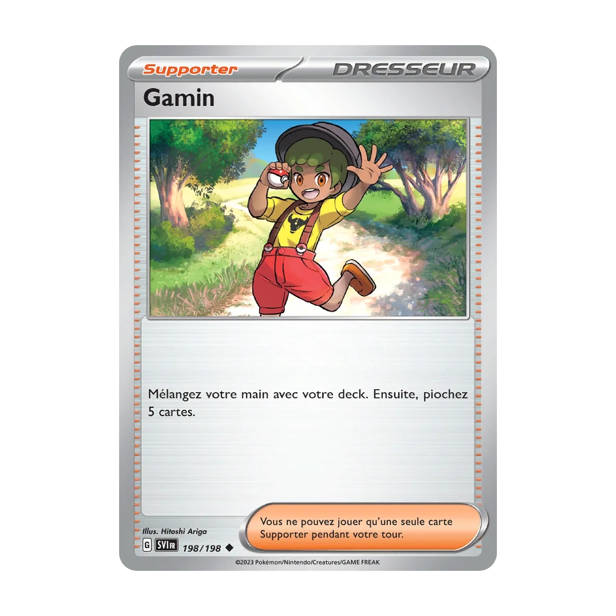 Carte Gamin - Peu commune (Brillante) de Pokémon Écarlate et Violet 198/198