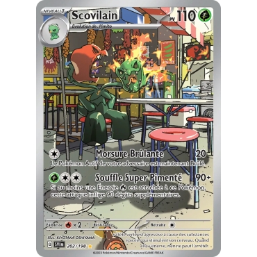 Découvrez Scovilain, carte Illustration rare de la série Écarlate et Violet