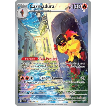 Carmadura 203/198 : Joyau Illustration rare de l'extension Pokémon Écarlate et Violet