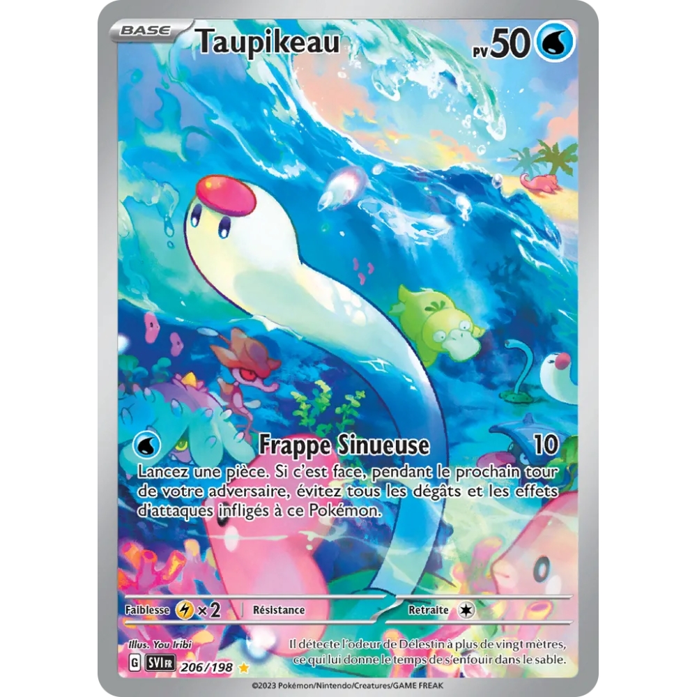 Taupikeau 206/198 : Joyau Illustration rare de l'extension Pokémon Écarlate et Violet