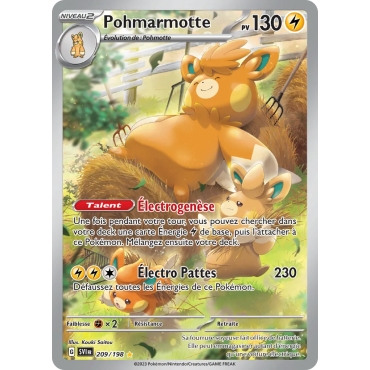 Pohmarmotte 209/198 : Joyau Illustration rare de l'extension Pokémon Écarlate et Violet