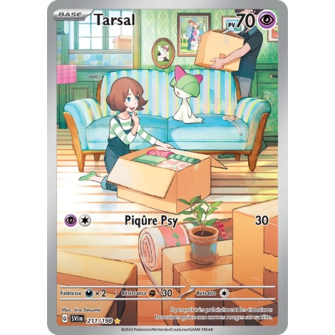Carte Tarsal - Illustration rare de Pokémon Écarlate et Violet 211/198