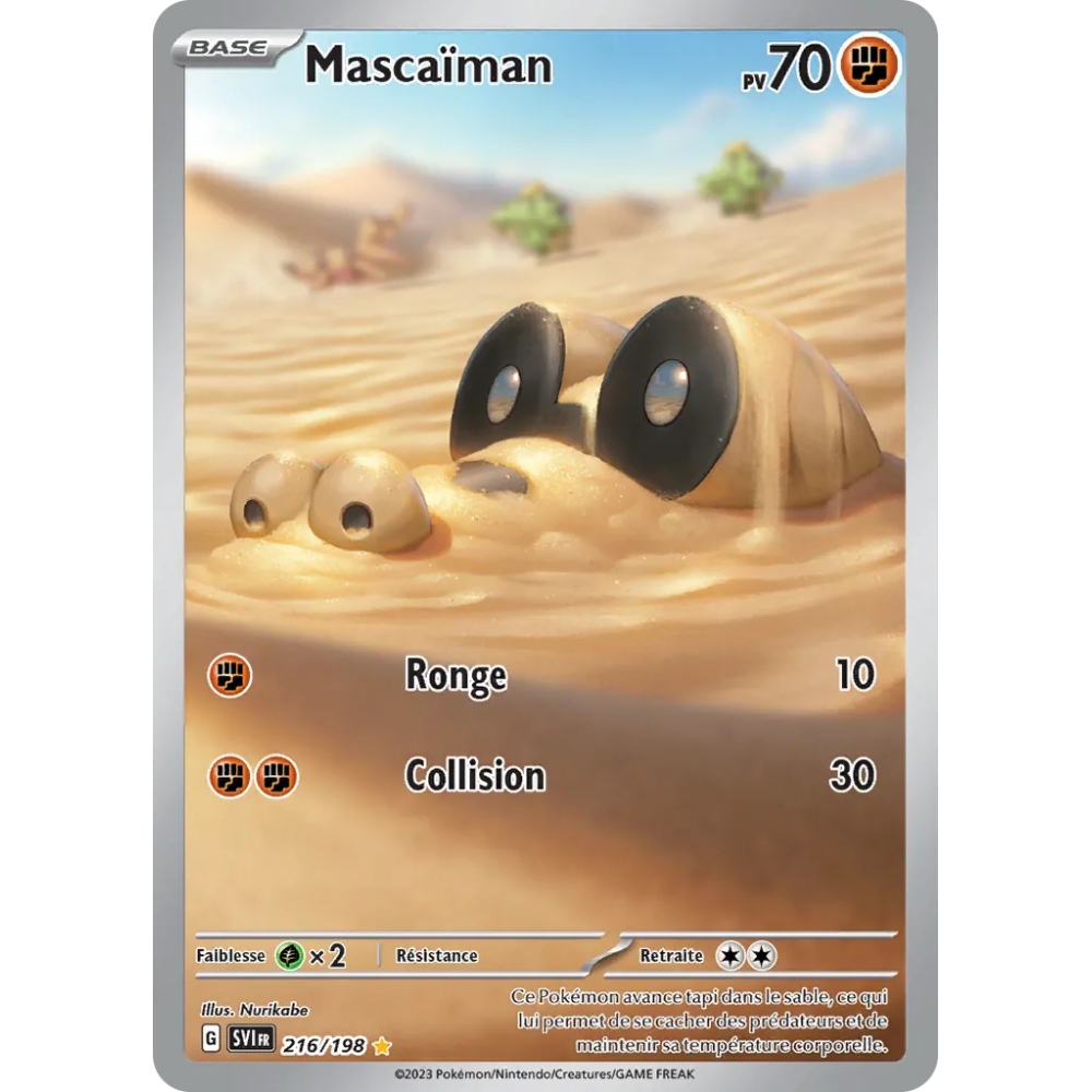 Carte Mascaïman - Illustration rare de Pokémon Écarlate et Violet 216/198