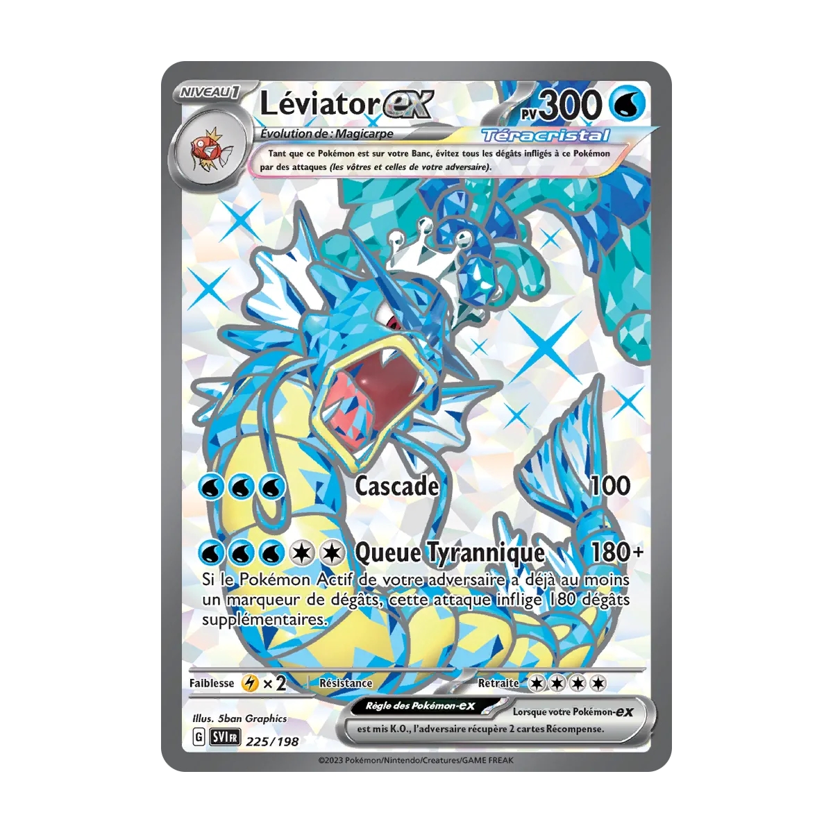 Léviator 225/198 : Joyau Ultra rare de l'extension Pokémon Écarlate et Violet