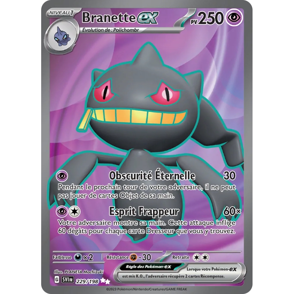 Carte Branette - Ultra rare de Pokémon Écarlate et Violet 229/198