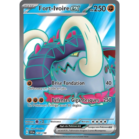 Carte Fort-Ivoire - Ultra rare de Pokémon Écarlate et Violet 230/198