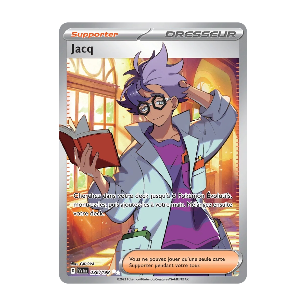 Jacq 236/198 : Joyau Ultra rare de l'extension Pokémon Écarlate et Violet
