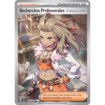 Recherches Professorales 240/198 : Joyau Ultra rare de l'extension Pokémon Écarlate et Violet