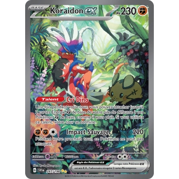 Carte Koraidon - Illustration spéciale rare de Pokémon Écarlate et Violet 247/198