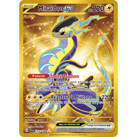 Miraidon 253/198 : Joyau Hyper rare de l'extension Pokémon Écarlate et Violet