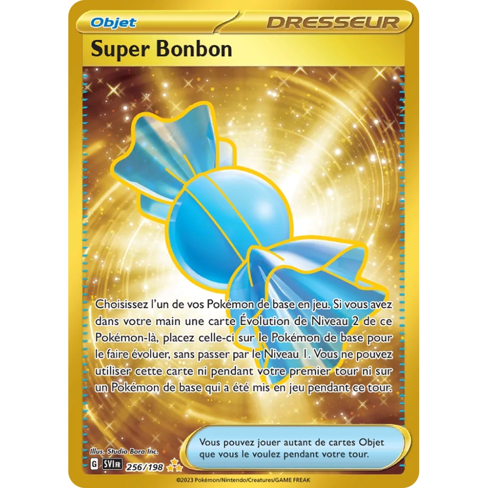 Super Bonbon 256/198 : Joyau Hyper rare de l'extension Pokémon Écarlate et Violet