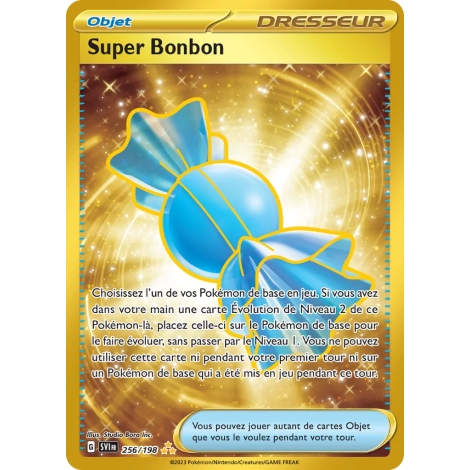 Super Bonbon 256/198 : Joyau Hyper rare de l'extension Pokémon Écarlate et Violet