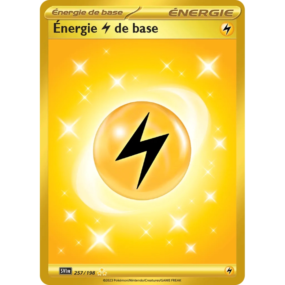 Découvrez Énergie  de base, carte Hyper rare de la série Écarlate et Violet