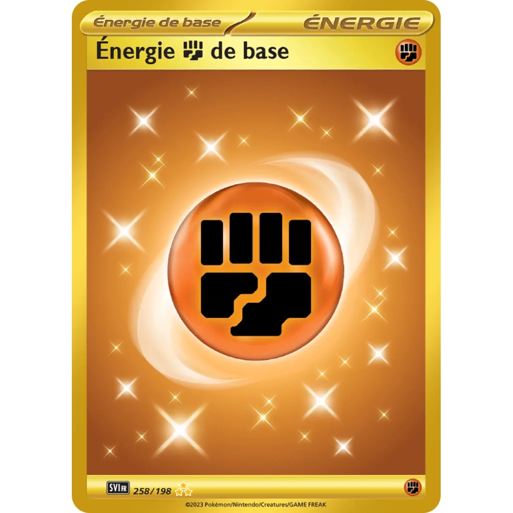 Énergie  de base 258/198 : Joyau Hyper rare de l'extension Pokémon Écarlate et Violet