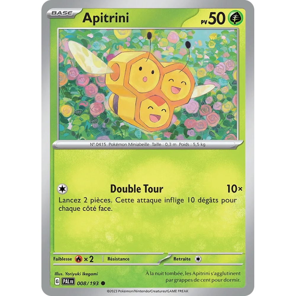 Apitrini 008/193 : Joyau Commune (Brillante) de l'extension Pokémon Écarlate et Violet Évolutions à Paldea