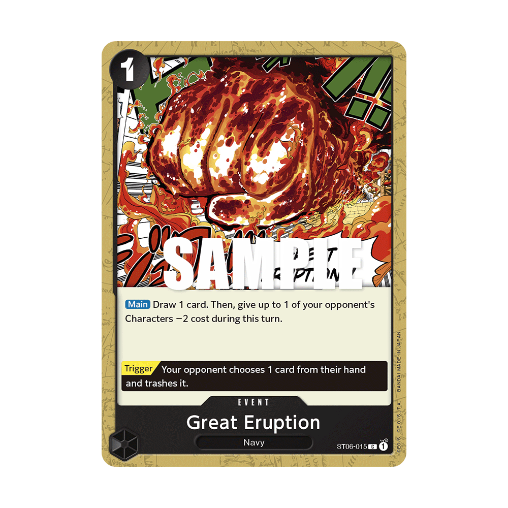 Great Eruption: Carte One Piece Absolute Justice [ST-06] N°ST06-015