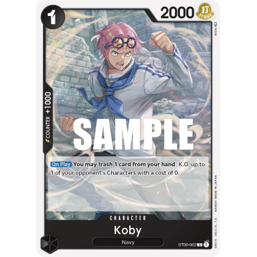 Koby: Carte One Piece Absolute Justice [ST-06] N°ST06-002