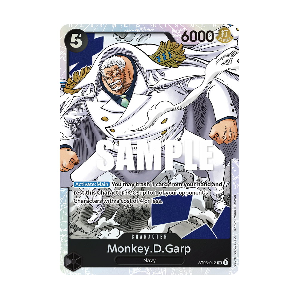 Monkey.D.Garp: Carte One Piece Absolute Justice [ST-06] N°ST06-012