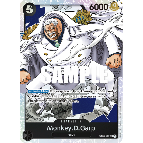 Monkey.D.Garp: Carte One Piece Absolute Justice [ST-06] N°ST06-012