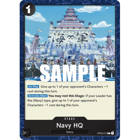 Navy HQ: Carte One Piece Absolute Justice [ST-06] N°ST06-017