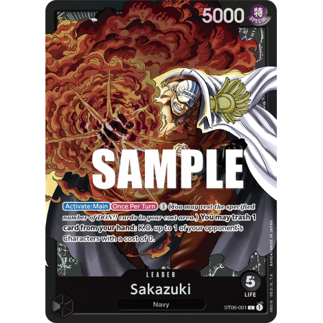 Sakazuki: Carte One Piece Absolute Justice [ST-06] N°ST06-001