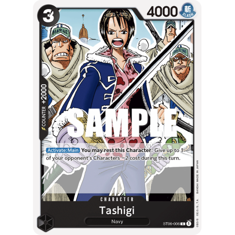 Tashigi: Carte One Piece Absolute Justice [ST-06] N°ST06-006