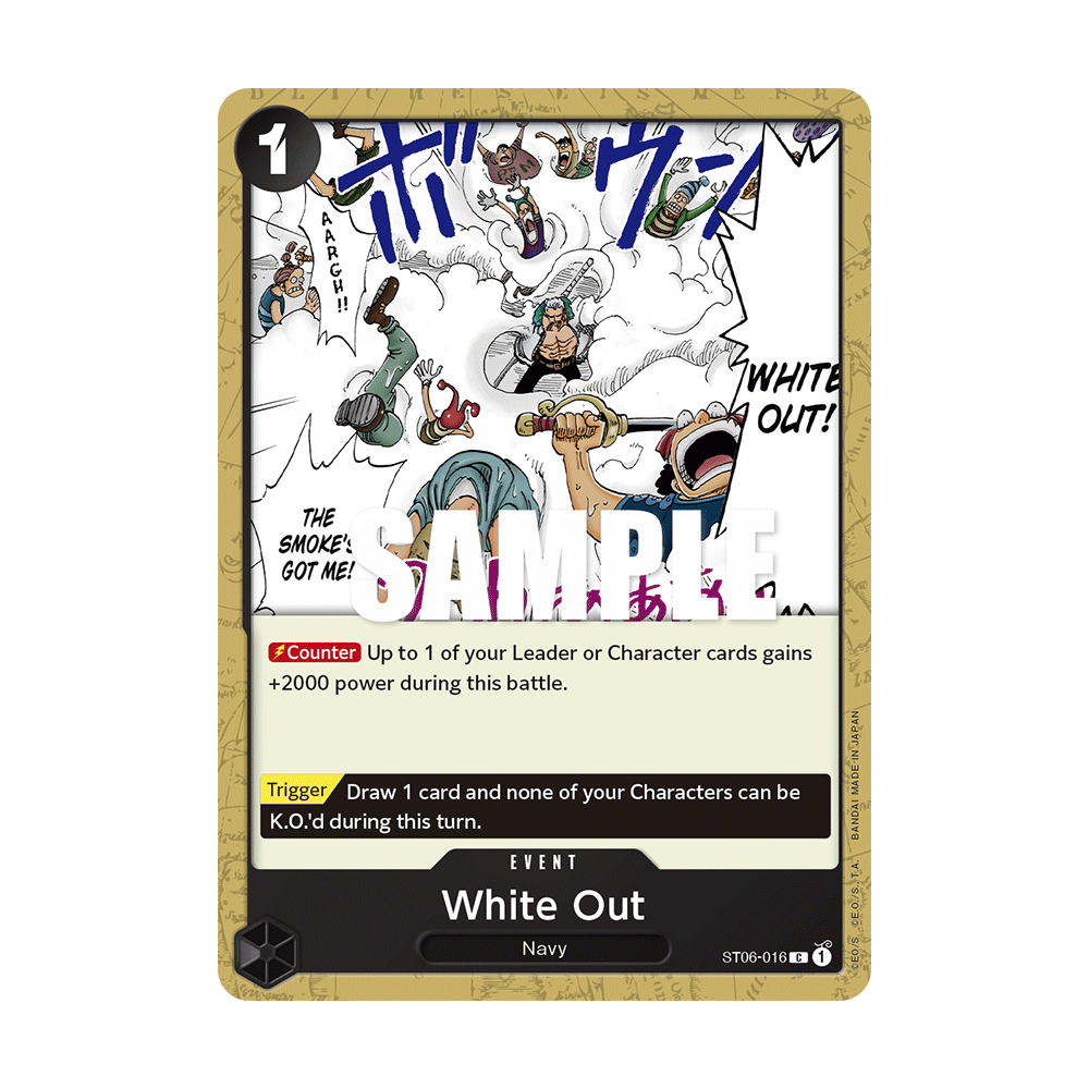 White Out: Carte One Piece Absolute Justice [ST-06] N°ST06-016