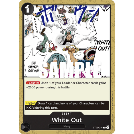 White Out: Carte One Piece Absolute Justice [ST-06] N°ST06-016