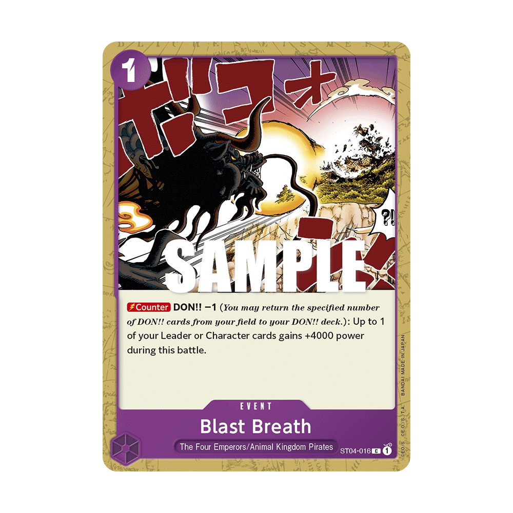 Blast Breath: Carte One Piece Animal Kingdom Pirates-[ST-04] N°ST04-016