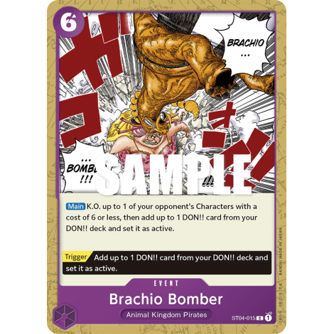 Brachio Bomber: Carte One Piece Animal Kingdom Pirates-[ST-04] N°ST04-015