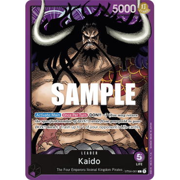 Kaido: Carte One Piece Animal Kingdom Pirates-[ST-04] N°ST04-001