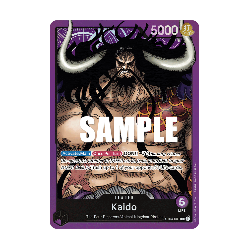 Kaido: Carte One Piece Animal Kingdom Pirates-[ST-04] N°ST04-001