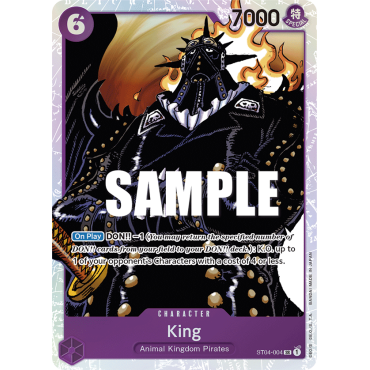 King: Carte One Piece Animal Kingdom Pirates-[ST-04] N°ST04-004