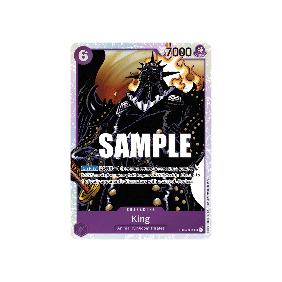 King: Carte One Piece Animal Kingdom Pirates-[ST-04] N°ST04-004
