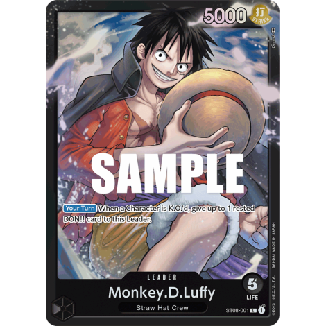 Monkey.D.Luffy: Carte One Piece Monkey D. Luffy-[ST-08] N°ST08-001