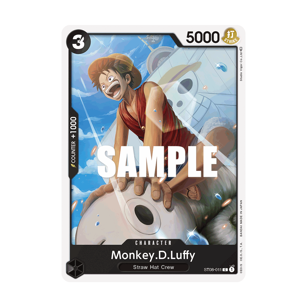 Monkey.D.Luffy: Carte One Piece Monkey D. Luffy-[ST-08] N°ST08-011