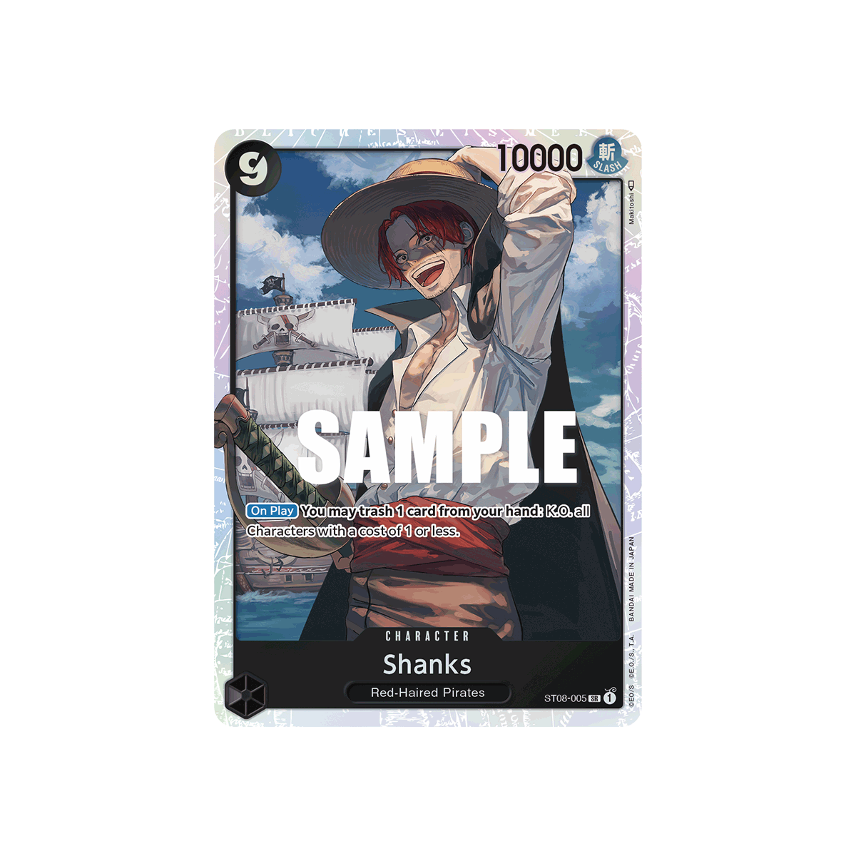 Shanks: Carte One Piece Monkey D. Luffy-[ST-08] N°ST08-005