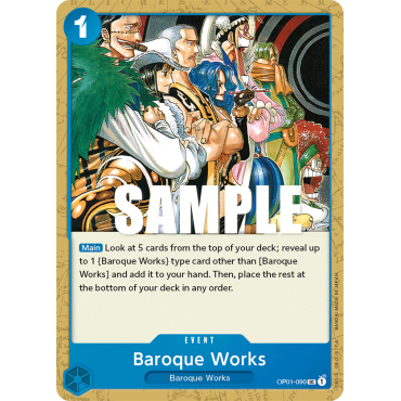 Baroque Works: Carte One Piece ROMANCE DAWN [OP01] N°OP01-090